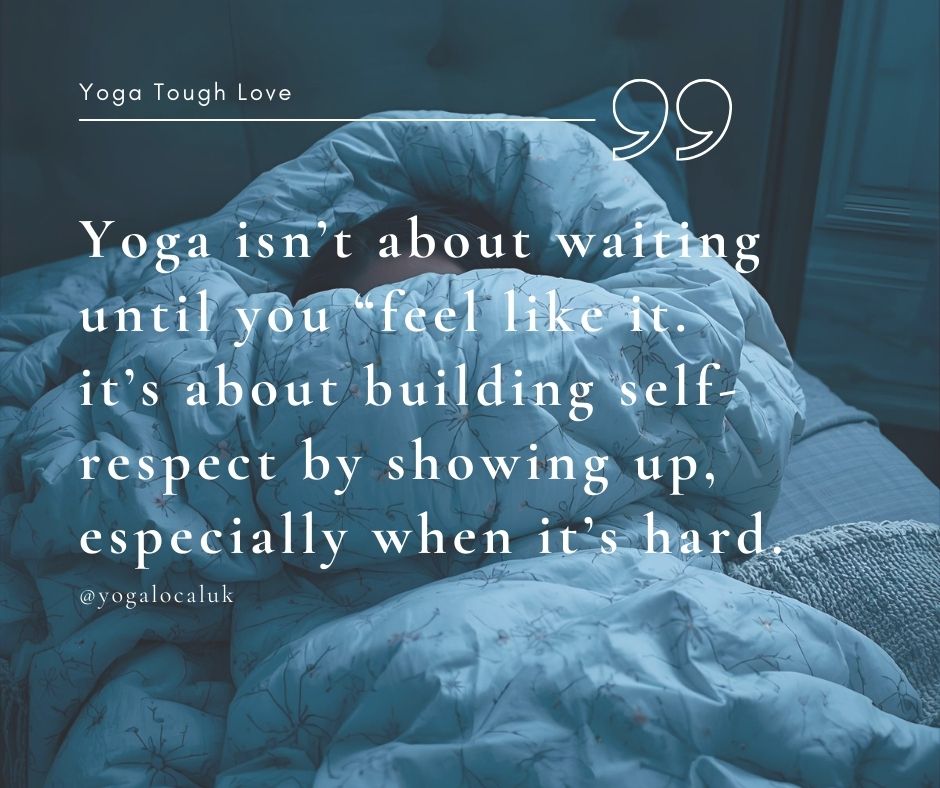 Motivational quote. Women under a duvet early morning can't get up